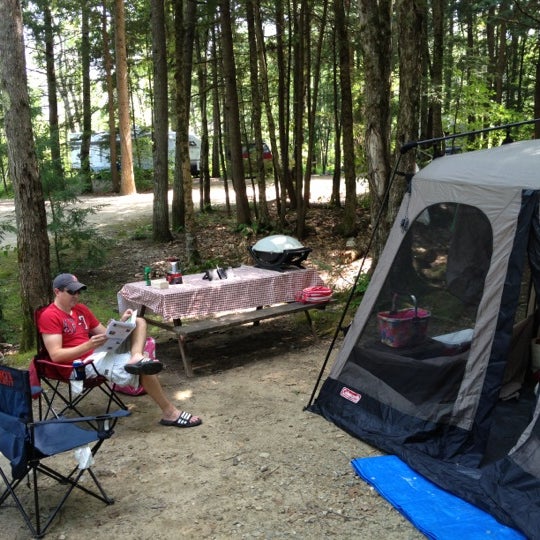 Camping en Meredith, NH.