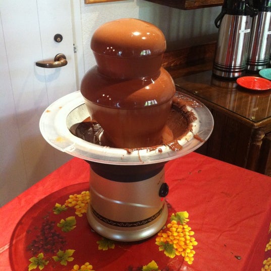 They have a chocolate fountain!