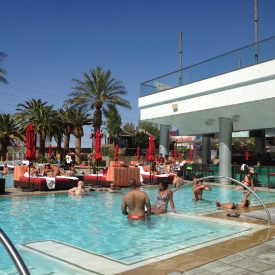 Photo taken at Palms Pool &amp; Dayclub by Andrea K. on 7/2/2012