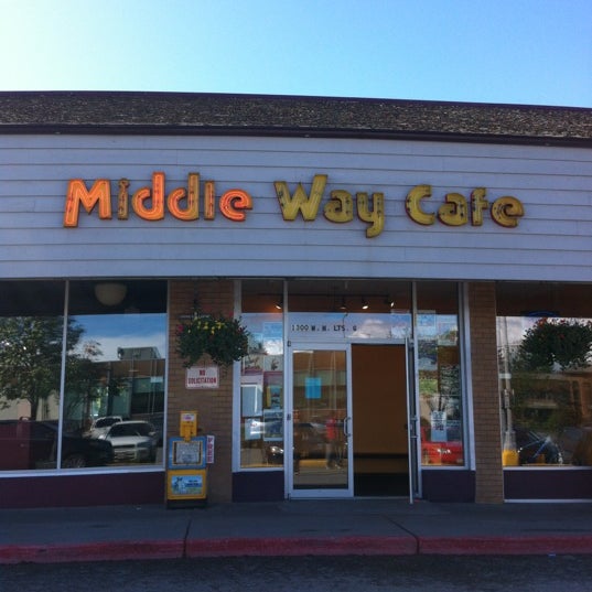 Photo taken at Middle Way Cafe by K P. on 6/14/2012