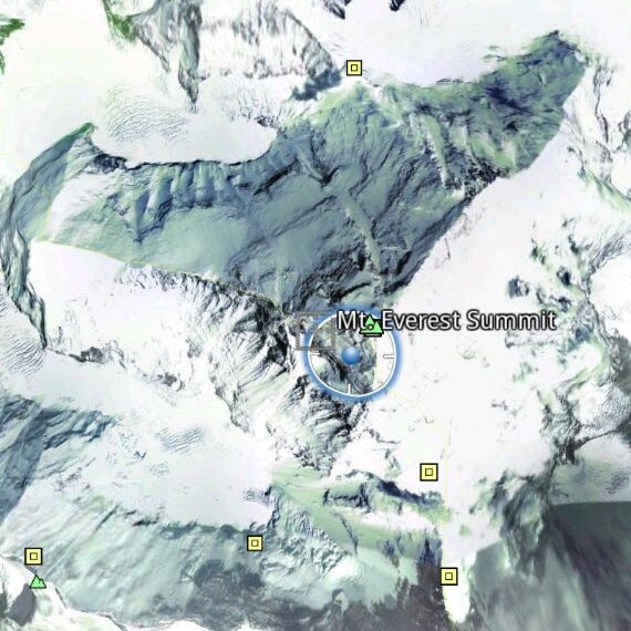 Foto tirada no(a) Mount Everest | Sagarmāthā | सगरमाथा | ཇོ་མོ་གླང་མ | 珠穆朗玛峰 por Cybaright em 5/23/2012