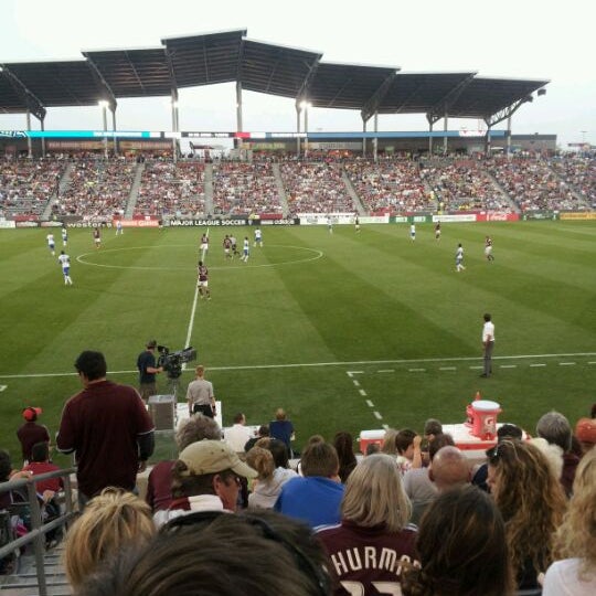 Photo taken at Colorado Rapids Supporters Terrace by Miles G. on 5/27/2012