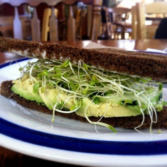 Get the avocado sandwich. Marinated onions & viganaise only add to the awesomeness. Love it! :)