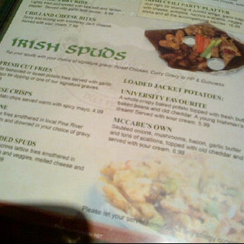 Photo taken at McCabe&#39;s Irish Pub by SammyJay on 3/15/2012