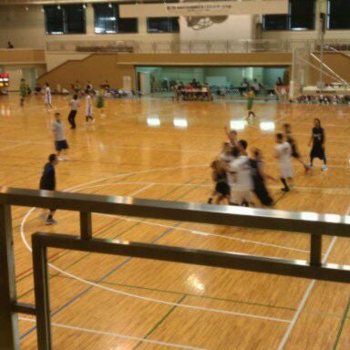 Photo taken at 西原町民体育館 by Kenichi T. on 3/4/2012