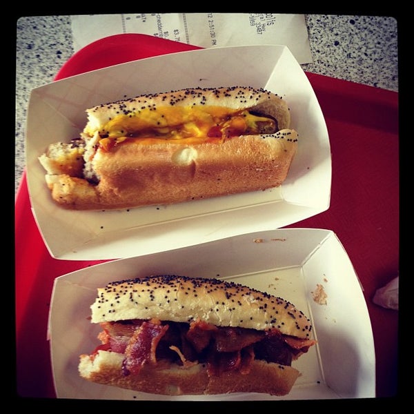 Photo taken at Hotdog-Opolis by william r. on 5/24/2012
