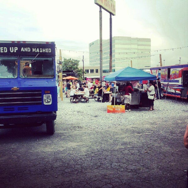 Photo taken at Atlanta Food Truck Park &amp; Market by Jason P. on 6/14/2012