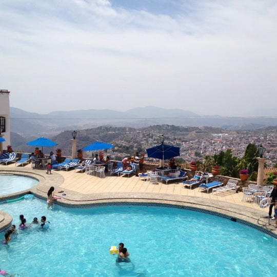 Photo taken at Hotel Montetaxco by Jean V. on 4/22/2012