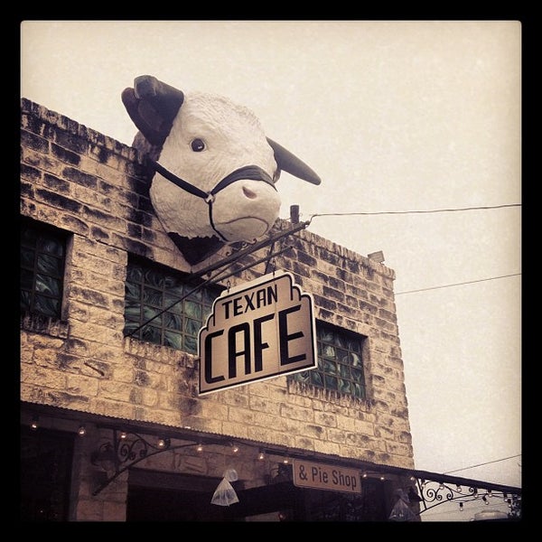 Photo taken at Texan Cafe &amp; Pie Shop by Ashley B. on 7/1/2012