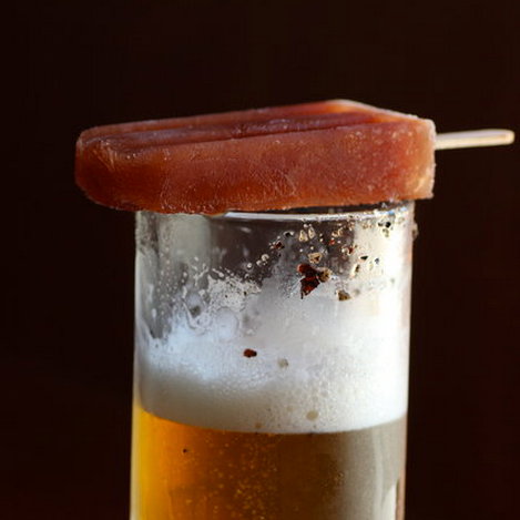 House Specialty: Traditional Mexican Michelada where your beer's topped with a POPSICLE blended with tomato juice, fresh-squeezed lime, chilis & secret spices. Dunk it, drop it, or just eat at will.