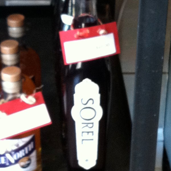 Pick up a bottle of Sorel while you're here. It's right across from the cash register.
