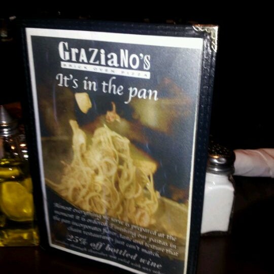 Photo taken at Graziano&#39;s Brick Oven Pizza by Marc C. on 2/4/2012