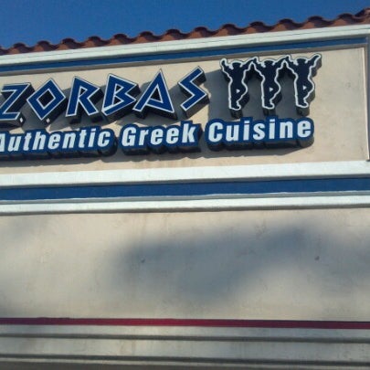 Photo taken at Zorbas Greek Cuisine by Steven G. on 7/26/2012