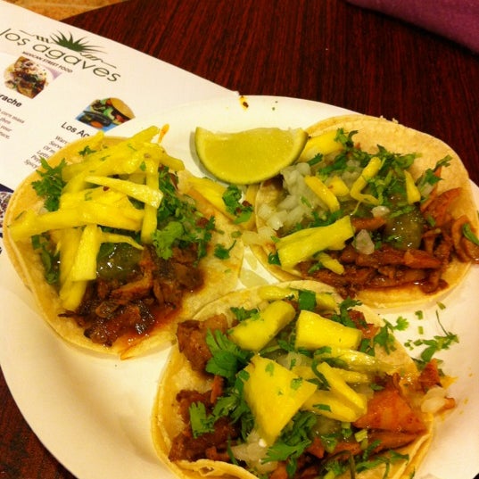 Photo taken at Los Agaves Mexican Street Food by Dan G. on 9/3/2012