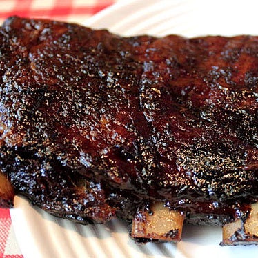 You have to try the St. Louis ribs. They are smoked for three hours with apple wood and hickory. Delicious!