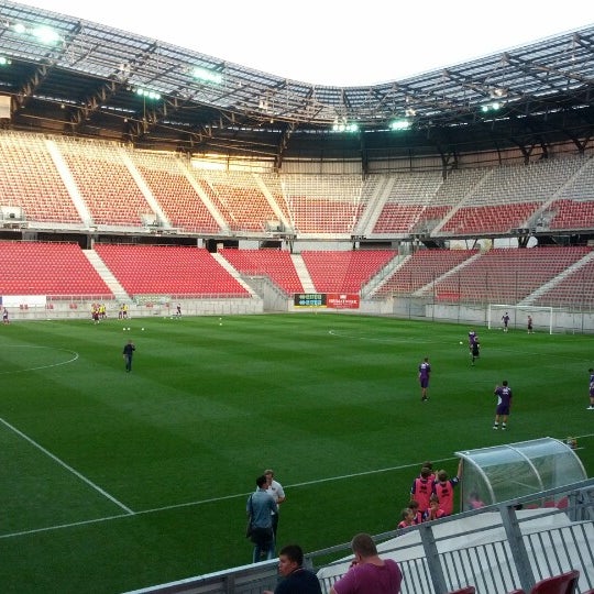 Photo taken at Wörthersee Stadion by Thomas K. on 8/21/2012