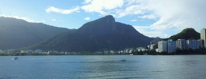 Lagoa Rodrigo de Freitas is one of Rio.