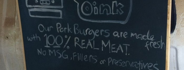 Oink! Oink! Pork Burger is one of Burgers! !.