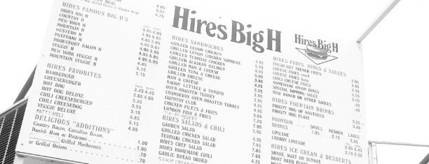Hires Big H is one of Zagat's Best Burgers in 25 Cities.