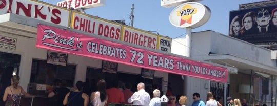 Pink's Hot Dogs is one of Santa Monica/LA/Venice.