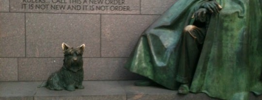 Franklin Delano Roosevelt Memorial is one of National Park Service sites visited.