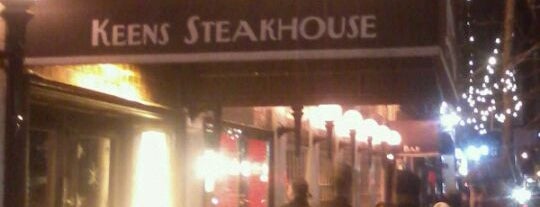 Keens Steakhouse is one of GW/NY Top Spots.