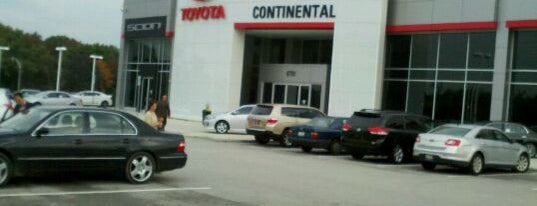 Continental Toyota is one of Lieux qui ont plu à Spencer.