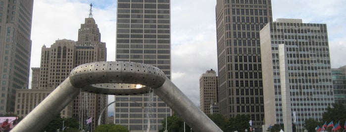 Hart Plaza is one of Detroit.