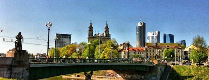 Green Bridge is one of Artistic & Romantic Vilnius.