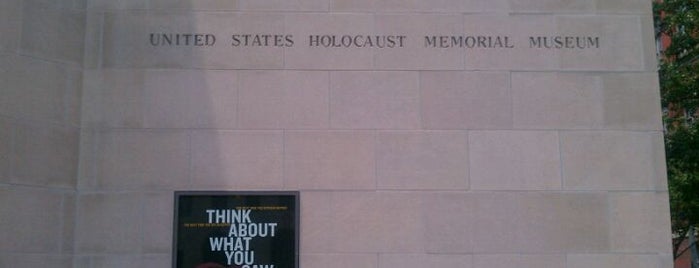 United States Holocaust Memorial Museum is one of Museums and Monuments.