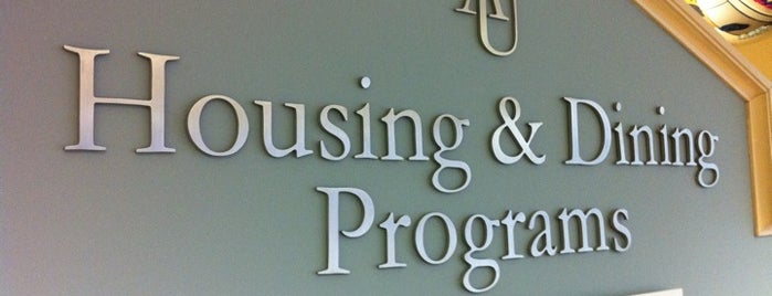 AU – Housing & Dining Programs Office is one of Ian'ın Beğendiği Mekanlar.