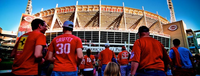 Great American Ball Park is one of Oh the sights we'll see....