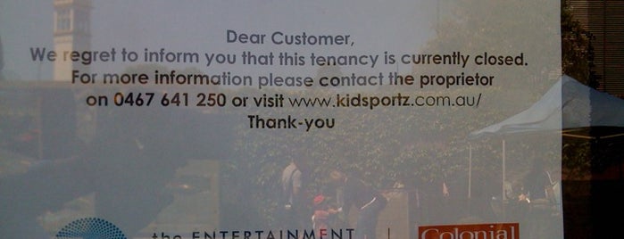 Kidsportz is one of Closed.