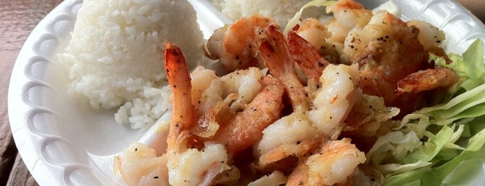 Fumi's Kahuku Shrimp is one of Food Favorites.