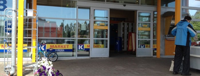 K-supermarket Aurora is one of Recycling facilities in Helsinki area.