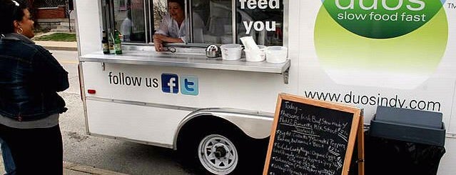 Duos Mobile Kitchen is one of Indy Vegan.