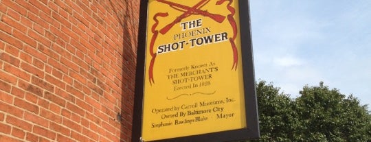 Phoenix Shot Tower is one of The Great Baltimore Check-In 2012.