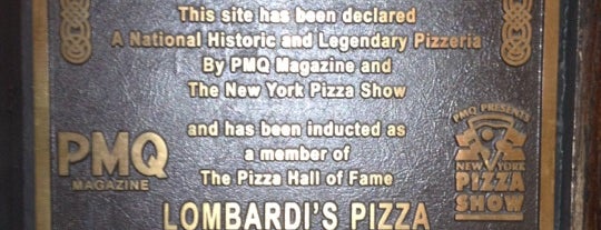 Lombardi's Coal Oven Pizza is one of New York - Food and Fun.