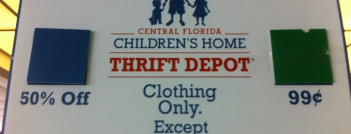 Thrift Depot Central Florida Children's Home is one of orlando.