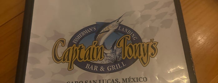 Captain Tony's is one of Cabo Restos.