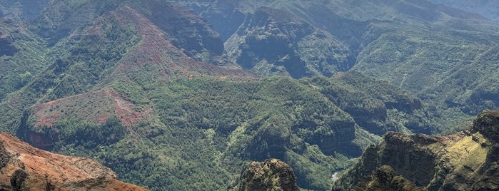 Waimea Canyon Lookout is one of Kauai, Hawaii.