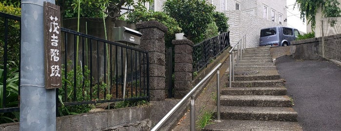 茂吉階段 is one of 横浜の坂道を歩く.