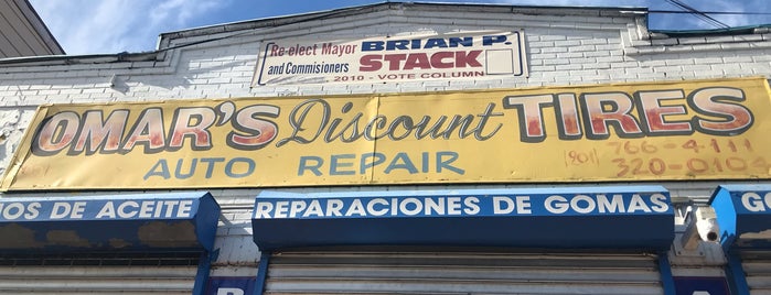 Omar's Discount Tires is one of Carolyn’s Liked Places.
