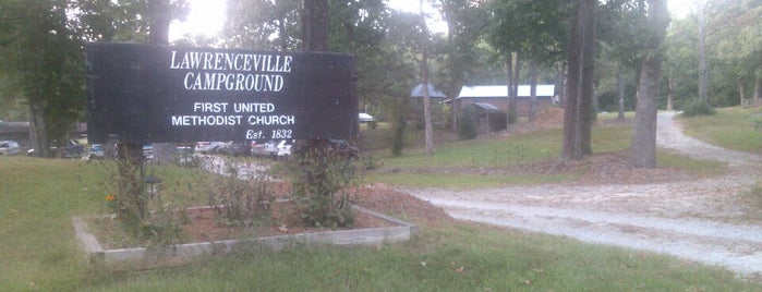 Lawrenceville Methodist Campground is one of places.