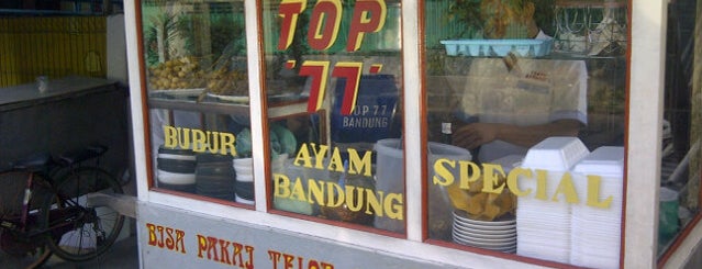 Bubur Ayam Bandung "TOP 77" is one of Favorite Food.