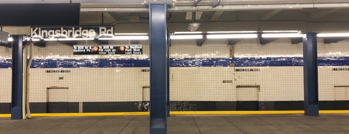 MTA Subway - Kingsbridge Rd (B/D) is one of NYC Subways B/D/F/M.