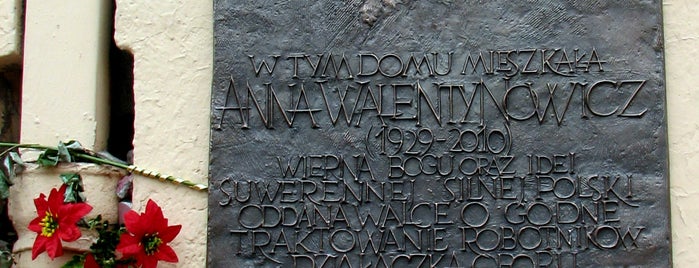 The house of Anna Walentynowicz (15.08.1929–10.04.2010) is one of Gdańsk To Do (Feb. 2017).