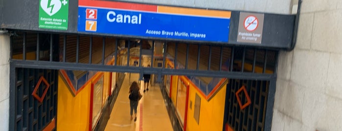 Metro Canal is one of Paradas de Metro en Madrid.