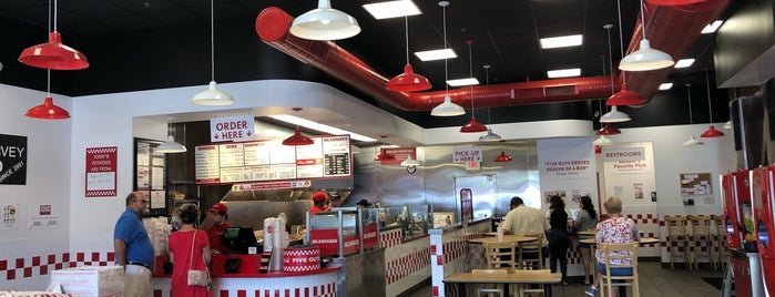 Five Guys is one of chain restaurants.