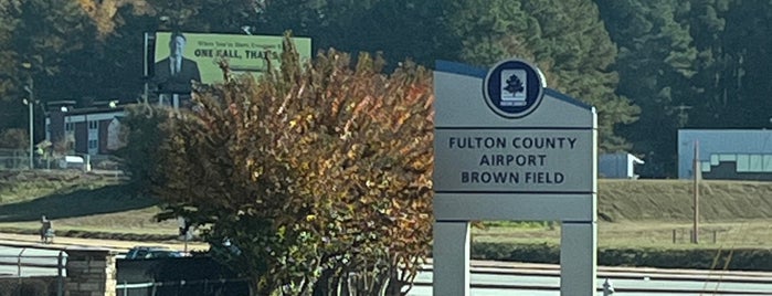 Fulton County Airport (FTY) is one of Marietta & Atlanta.